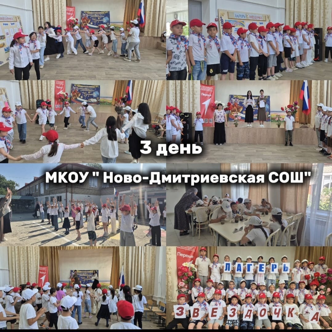 Ш&amp;quot;  4 июня состоялось открытие пришкольного лагеря «Звёздочка» с дневным пребыванием при МКОУ «Ново-Дмитриевская СОШ». День начался с исполнения гимна России на торжественной линейке, посвященной открытию лагерной смены. Словами приветствия обратилась к д